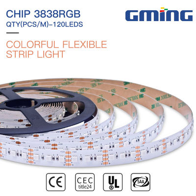520-530nm Alüminyum 5050 12W Esnek RGB LED Şerit Işığı